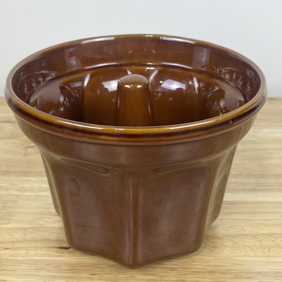 VINTAGE RETIRED WILLIAMS SONOMA GLAZED CERAMIC MONKEY BREAD MOLD - 8" - EUC - Picture 5 of 7